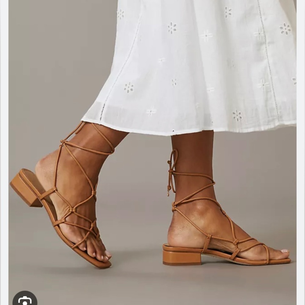 Sam Edelman Daffy Nude Lace Up Sandal size 8.5